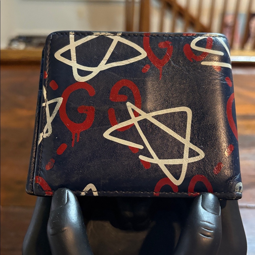 GUCCI Ghost LE Bi-Fold Leather Wallet